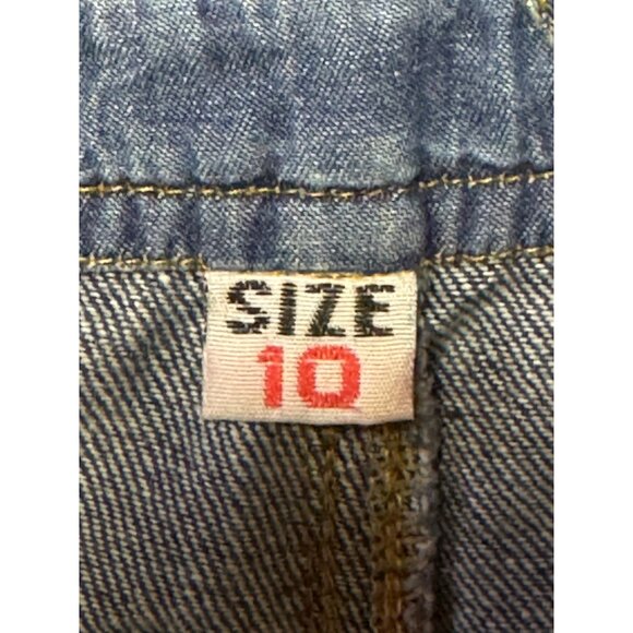 Request girls size 10 blue Denim Overalls 2244-SA-925 - Picture 2 of 10